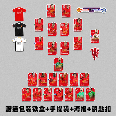 2008年曼联冠军阵容亚克力冰箱贴
