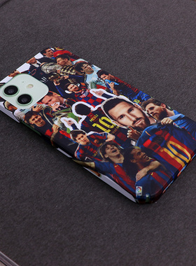 巴黎巴萨梅西职业生涯剪影款iphone78XSMAXR 611 12Proplus手机壳