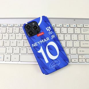 2023-24赛季内马尔利雅得新月球衣款iphone78XSMAXR11 12 13 14Pro plus手机壳 巴西