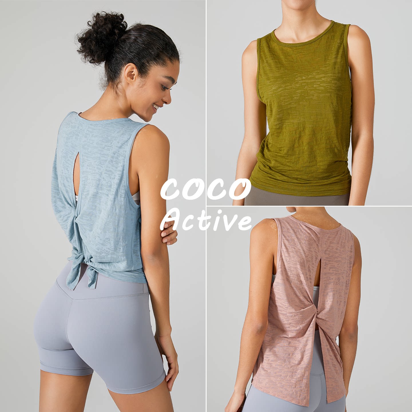 运动背心透气绝美瑜伽罩衫女无袖高弹美背宽松速干健身普拉提上衣