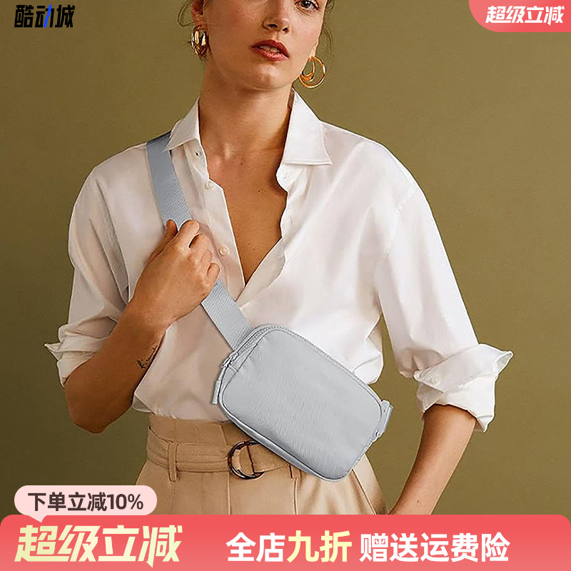 单肩瑜伽包尼龙防水胸包户外拉链休闲运动跑步腰包斜挎男女健身包