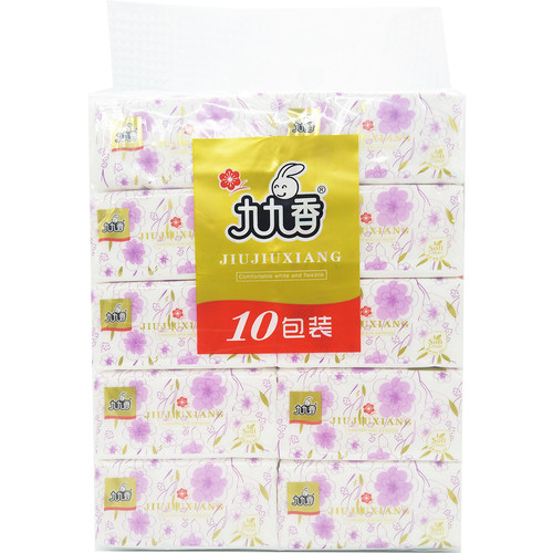 九九香梅花抽纸784层10包