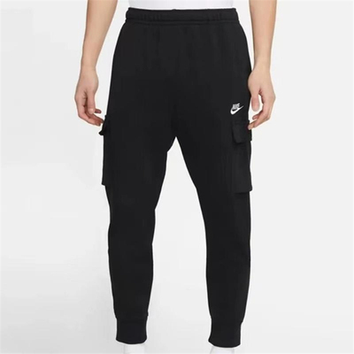 NIKE耐克 男子针织多口袋休闲工装宽松透气收口长裤 CZ9955-010