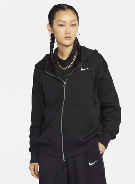 NIKE耐克SPHNX FLC FZ OS HOODIE女子针织运动休闲外套DQ5759-010