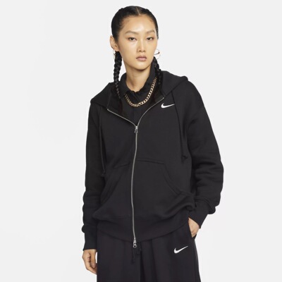 NIKE耐克SPHNX FLC FZ OS HOODIE女子针织运动休闲外套DQ5759-010