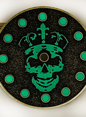 【支持改装组装】骷髅字面黑色夜光28.5mmNH35/36/4R/6R盘面配件