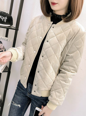 EV·女装2026新款金丝绒棉服短款小外套女韩版修保暖面包服袄子