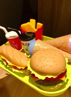汉堡玩具可拆卸食物玩具