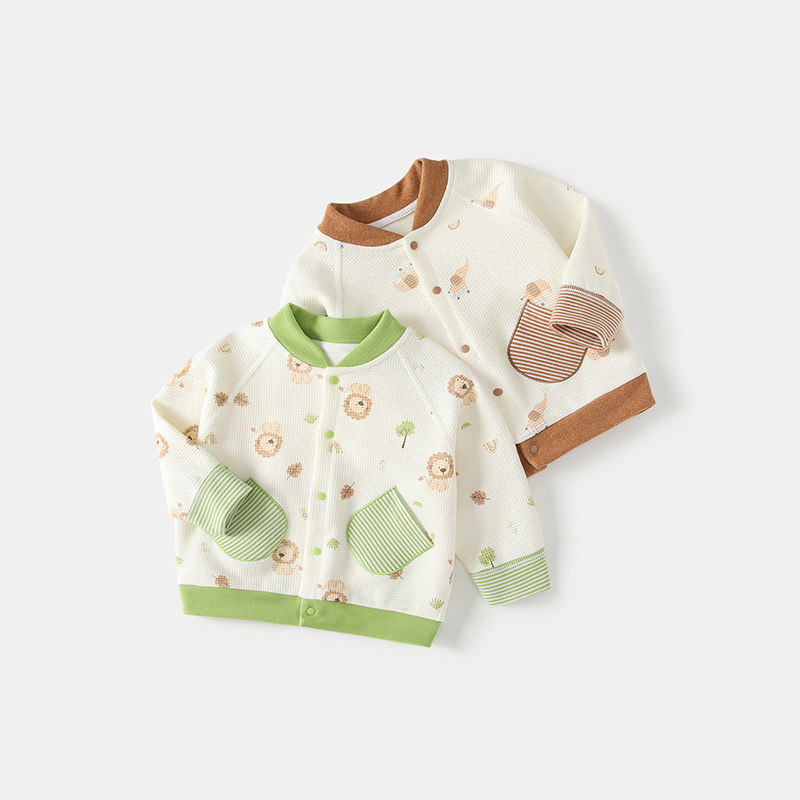 男女宝宝长袖开衫儿童薄款外套春天春秋季婴幼儿上衣卡通外穿洋气