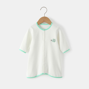 春秋薄款婴儿衣服长袖连体衣男女宝宝可爱睡衣空调服睡袍儿童睡裙