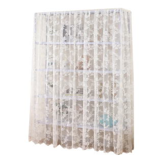 蕾丝防尘帘置物架遮挡帘书架防尘帘子储物铁架杂物遮丑帘柜子门帘