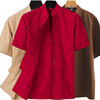 man summer Old coarse cotton Short sleeved dress Chinese style shirt shirt Base coat Buddhist clothes Hanfu