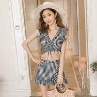 2019 new ns gió bikini bikini nữ cảm giác ngực nhỏ bãi biển spa chia đồ bơi bảo thủ - Bikinis bộ đồ tắm