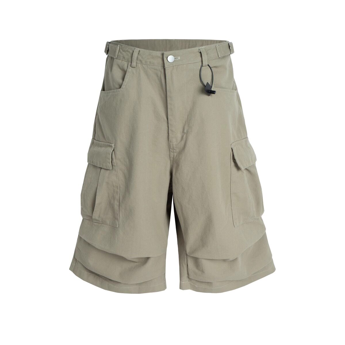 七分裤立体廓形过膝休闲工装短裤