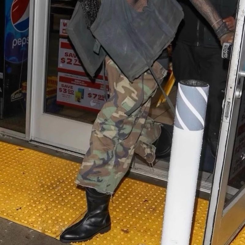 玩少驾驭的迷彩工装七分裤男潮牌