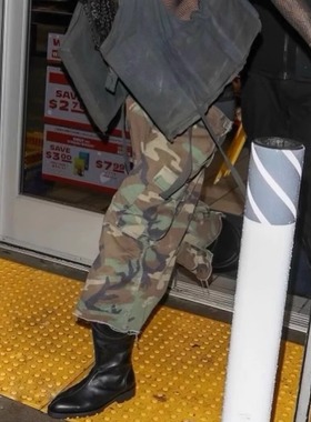 美式高街Joshua Jamal short风格玩少驾驭的迷彩工装七分裤男潮牌