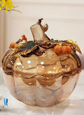 欧式果盘轻奢珐琅彩干果客厅桌面糖果储物盒家用摆件餐桌装饰品