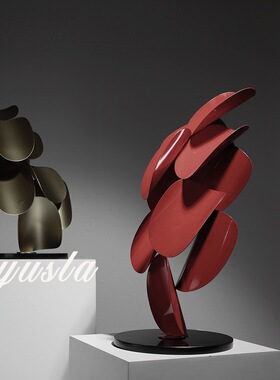 感样板间售楼部玄关柜特大号别墅客厅落地大型摆件家居装饰品