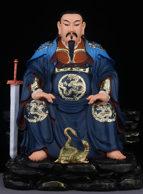 北极真武玄天上帝神像树脂大帝北帝佑圣真君祖师供奉摆件神像