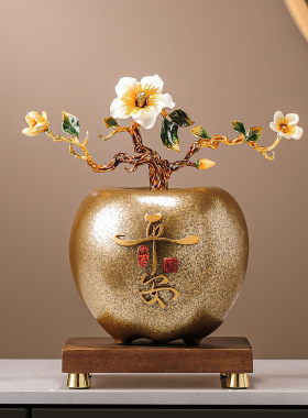 新中式平安顺意摆件创意客厅酒柜电视装饰吉祥葫芦乔迁新居送礼品