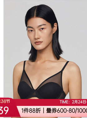 爱慕·CHUANG内衣3/4薄款性感大胸显小透气软钢圈文胸罩CA111351