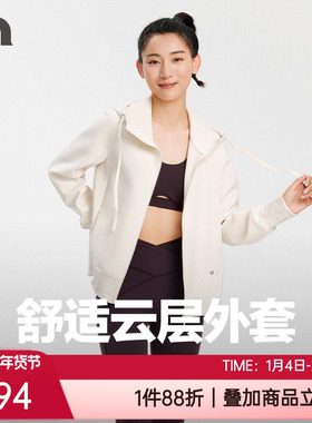 ROAD/彳亍秋冬连帽A摆显瘦上衣休闲外套女士健身运动卫衣RDTP0040