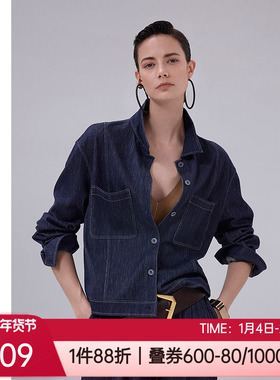 爱慕·CHUANG秋冬棉+羊毛牛仔风上衣女士家居长袖短外套CA812011