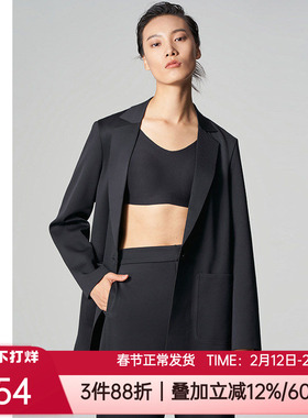 爱慕·CHUANG春秋时尚外穿休闲双面布翻驳领女士西服外套CA810461