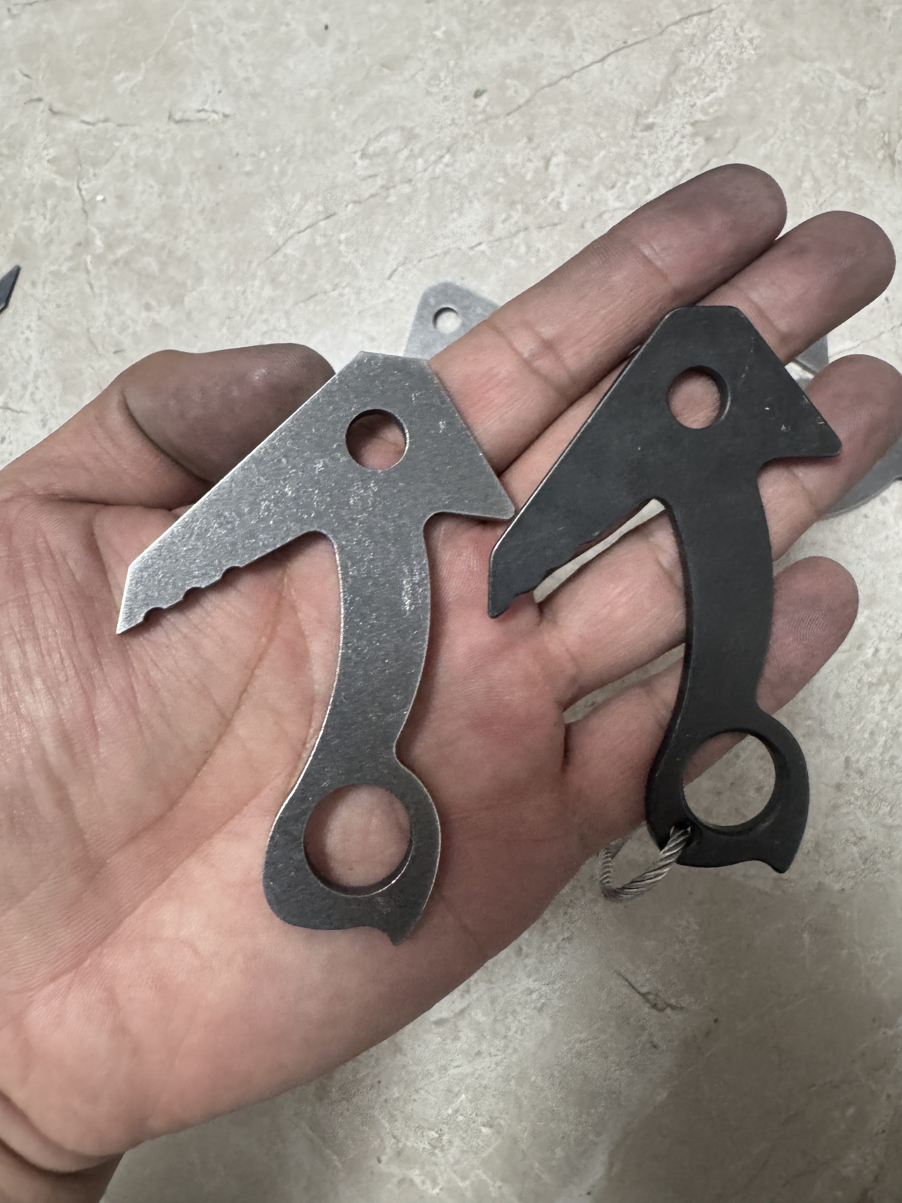 复刻版 开线定位钩,攀岩登山临时锚点，登山保护点，钢材质。2号