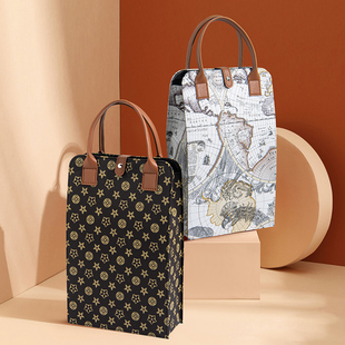 红酒包装礼盒双支装高档葡萄酒盒空盒子现货手提礼品袋定制红酒盒