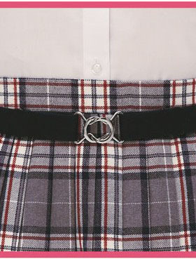 细皮带 马上变短裙 JK制服裙百褶裙制服裙调节腰带 女 松紧腰带