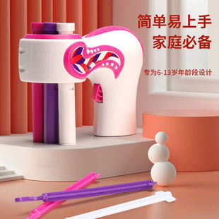抖音同款绑发器魔法编发器儿童玩具电动DIY百变女孩彩妆发饰套装