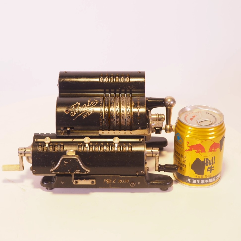 德国1938年古董THALES泰勒斯机械手摇计算器功能ok小型机械算盘