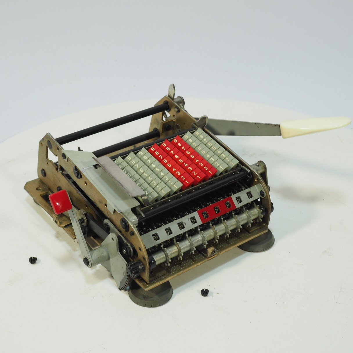 1950年代古董法国Thales泰雷兹手摇式机械计算器加减法机文旅收藏