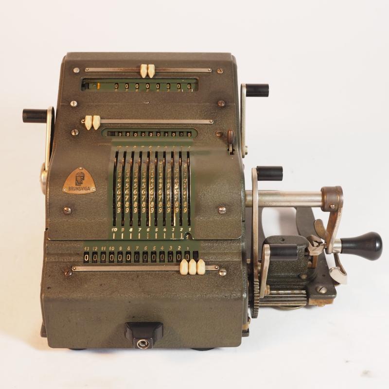1952年德国古董古玩布朗斯BRUNSVIGA13R手摇计算器机械西洋算盘