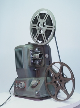 古董爱尔莫普8mm电影机无声机