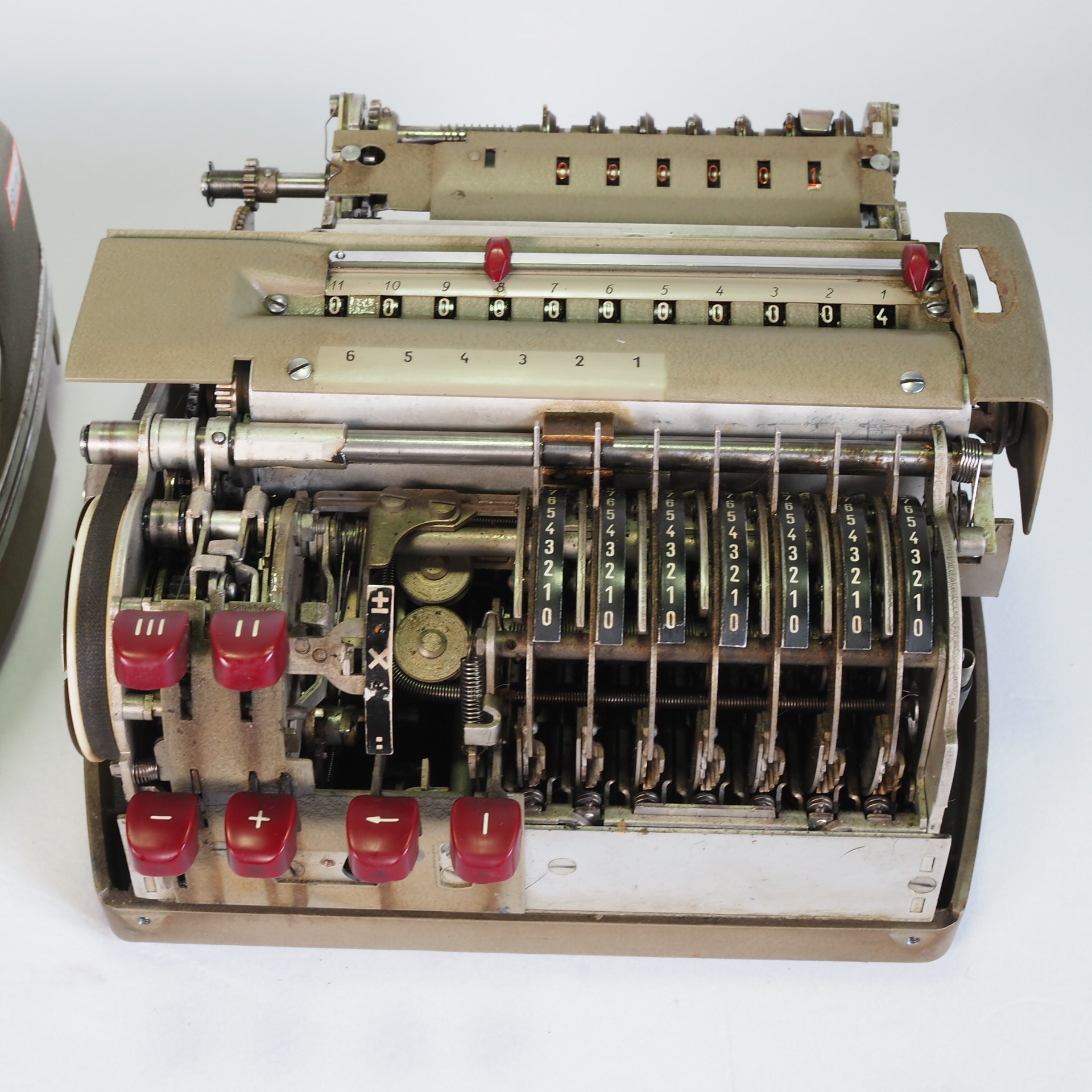 西洋古董1960年代德国布朗斯brunsviga机械算盘计算器电动计算机