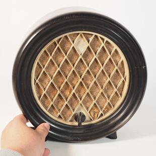 怀旧古董老式苏联旧收音机扬声器理光1950年代carbolite摆件道具