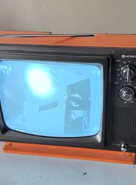 老街文创装饰摆件黑白老式电视机