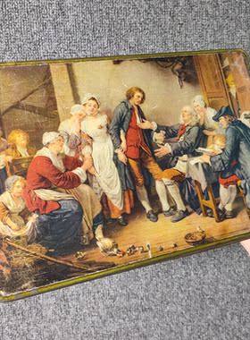 老是糖果饼干盒子西洋古董回流