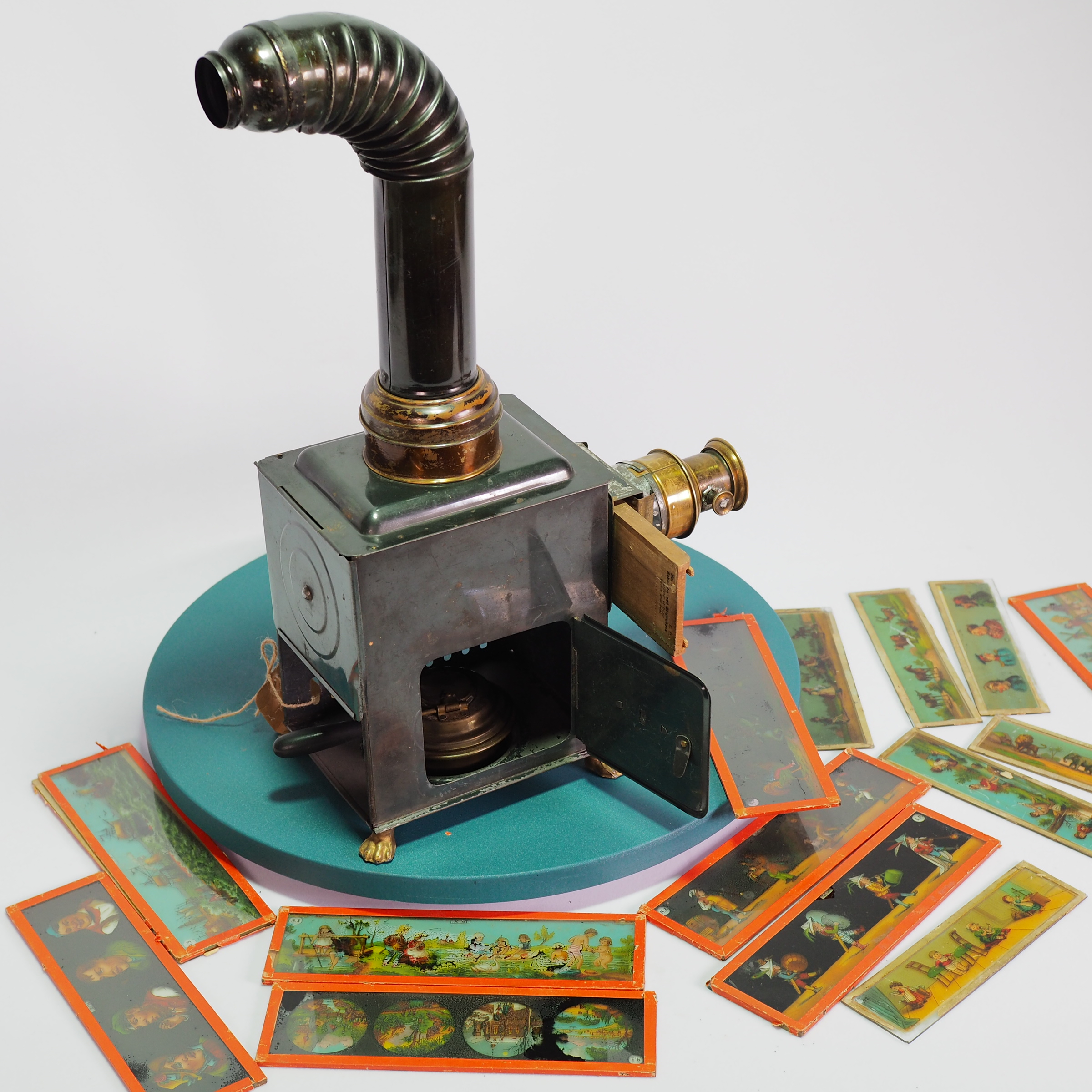 套装魔幻幻灯机投影机煤油灯光源