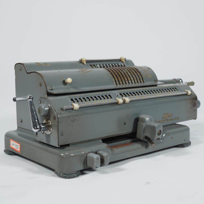 1958年日本古董机械虎牌TIGER手摇计算器西洋算盘功能ok复古摆件