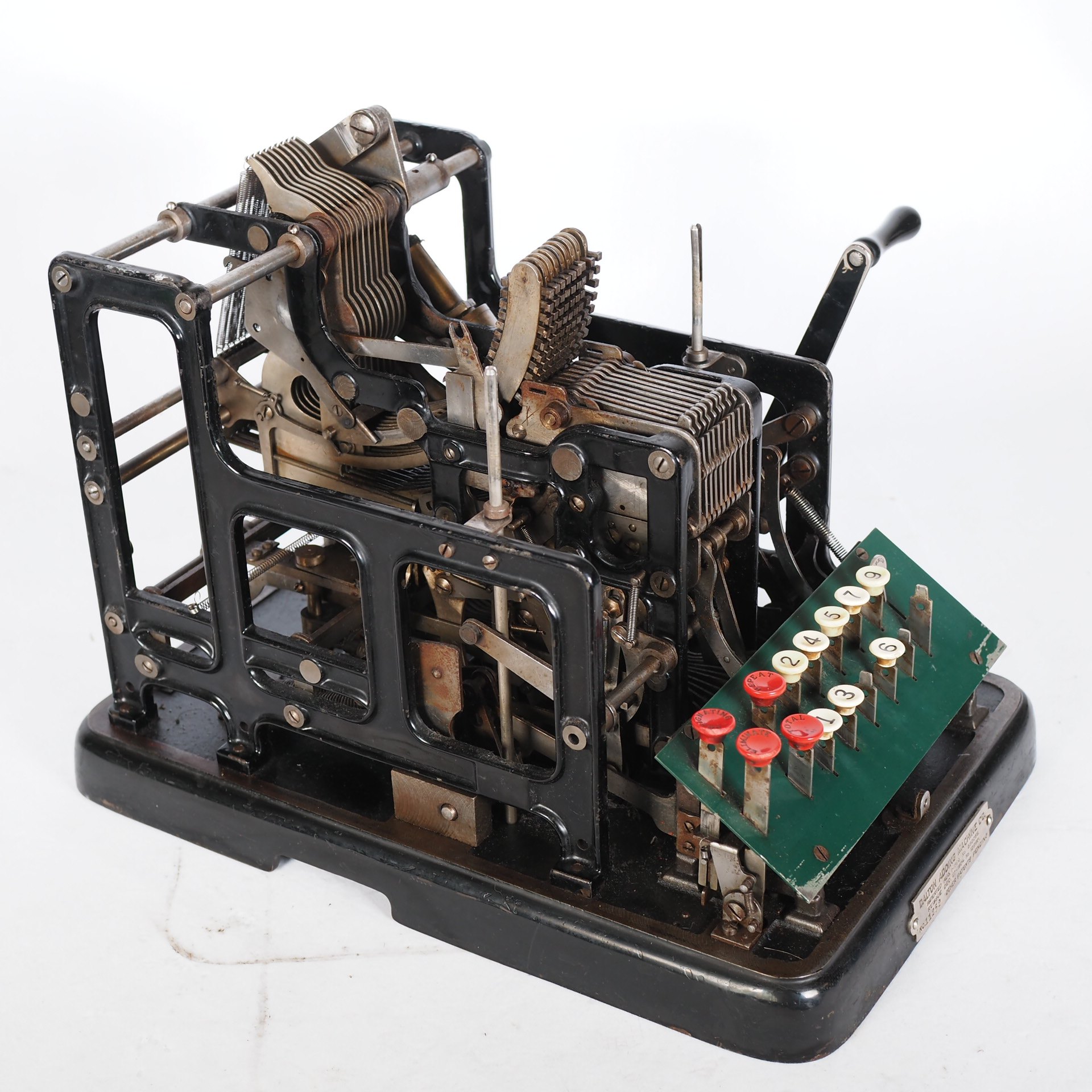 1904年古董Dalton机械手摇计算器加算器西洋算盘工业美学文旅摆件