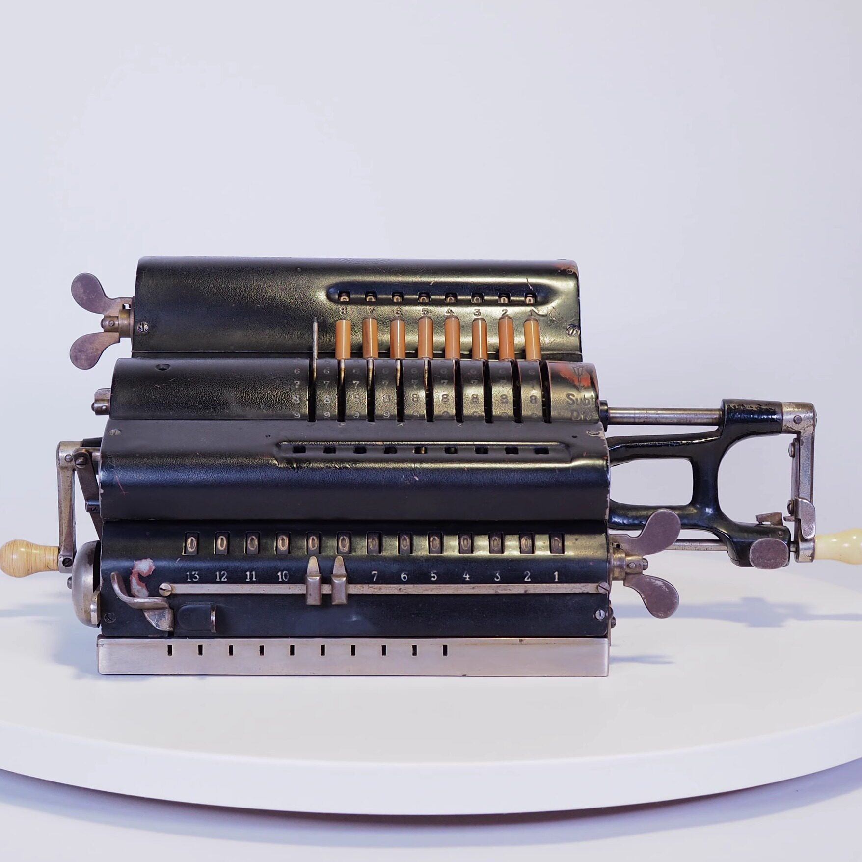 西洋古董德国 Brunsviga机械手摇计算器功能正常14.85kg馆藏老物