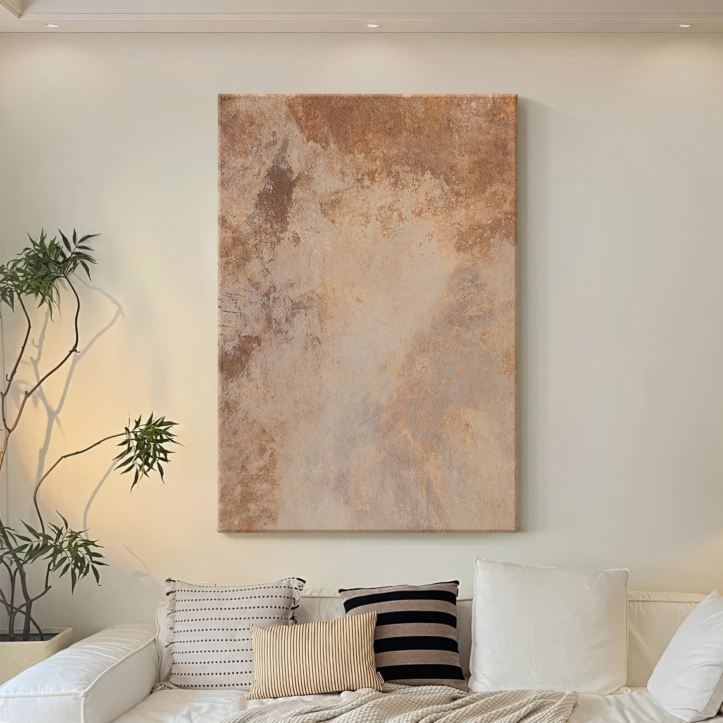 侘寂中古风客厅装饰画抽象艺术沙发背景墙挂画高级感入户玄关壁画,家居饰品,现代装饰画,淘宝优惠券,粉丝福利购,淘宝优惠卷