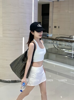 luqi lulu短裙Pace rival三褶裙运动女夏防走光有内衬网球健身裙