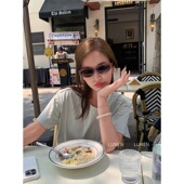 luqi 女 yours宽松显瘦巨好穿瑜伽健身冰凉感打底短袖 lulu夏季 all