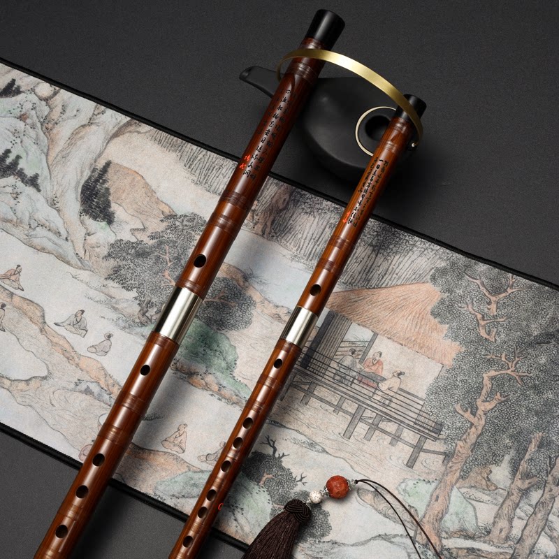 【黄卫东亲制】竹韵官方自营苦竹笛两节笛子透明线笛成人初学笛