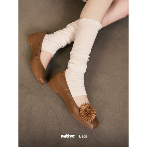 native芭蕾舞鞋babi洞洞鞋26春夏新品户外休闲女鞋透气