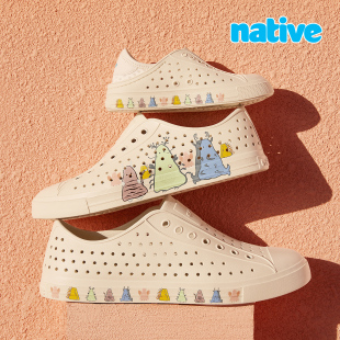GENIUS HAPPY 守护灵系列亲子洞洞鞋 鞋 native 情侣鞋 新品